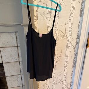 Black Women's Spaghetti Strap Cami Tank Top